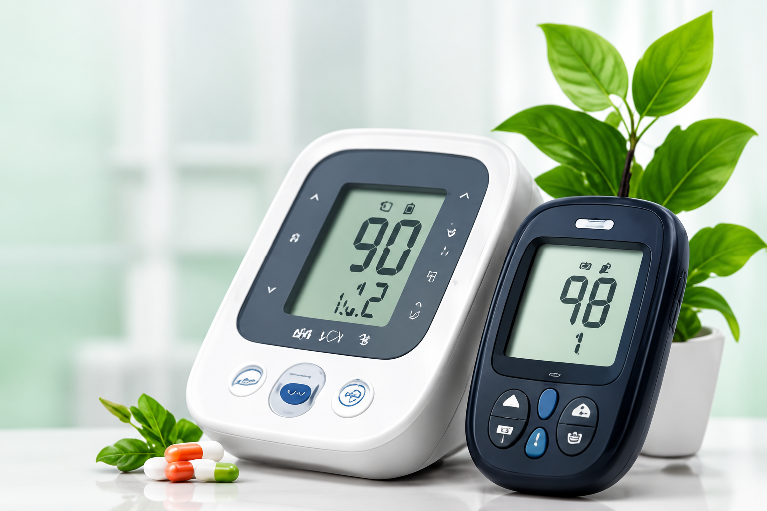 BP monitor and glucometer