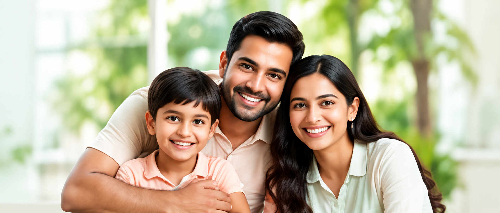 Happy Indian family